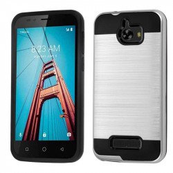 Coolpad Defiant 3632 Armor Hybrid Case (Silver)